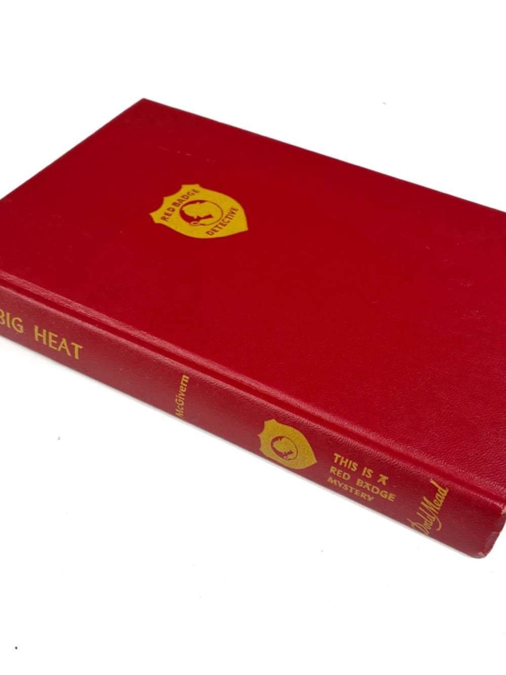 1953 The Big Heat Red Badge Mystery Book by McGivern